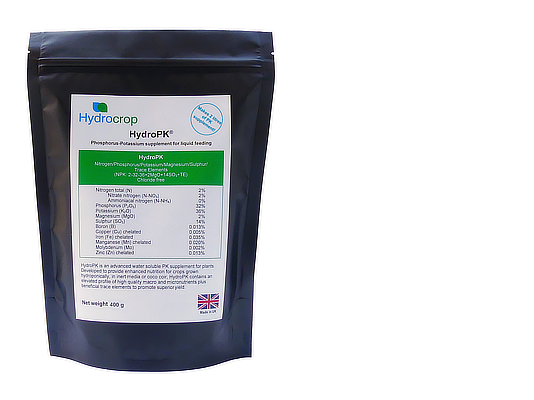 Hydrocrop HydroPK soluble powder hydroponic PK supplement
